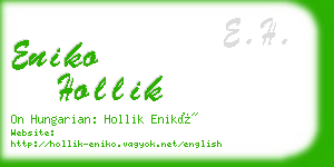 eniko hollik business card